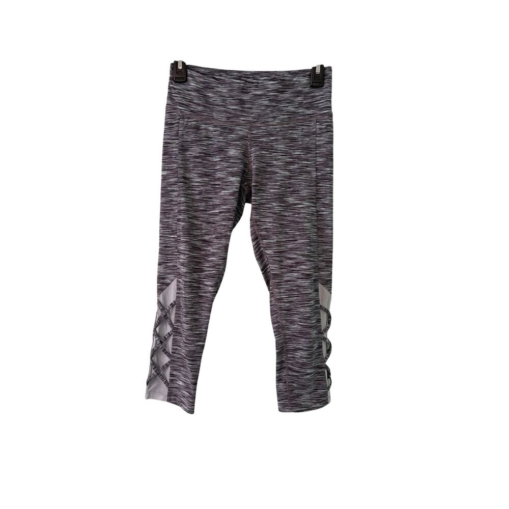 Champion Womens Small Purple Mint Green Capri Workout Athletic Leggings